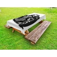 thumbnail image 1 of Motorcycle Outdoor Tablecloth, Futuristic Custom Motorcycle Image High Technology Unique Modern Lifestyle Graphic, Decorative Washable Fabric Picnic Table Cloth, 58 X 84 Inches,Black, by Ambesonne, 1 of 2