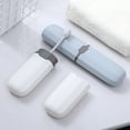 thumbnail image 2 of GOOHOCHY Estuches de viaje para guardar cepillos de dientes y pasta de dientes (4 unidades, colores surtidos), 2 of 8