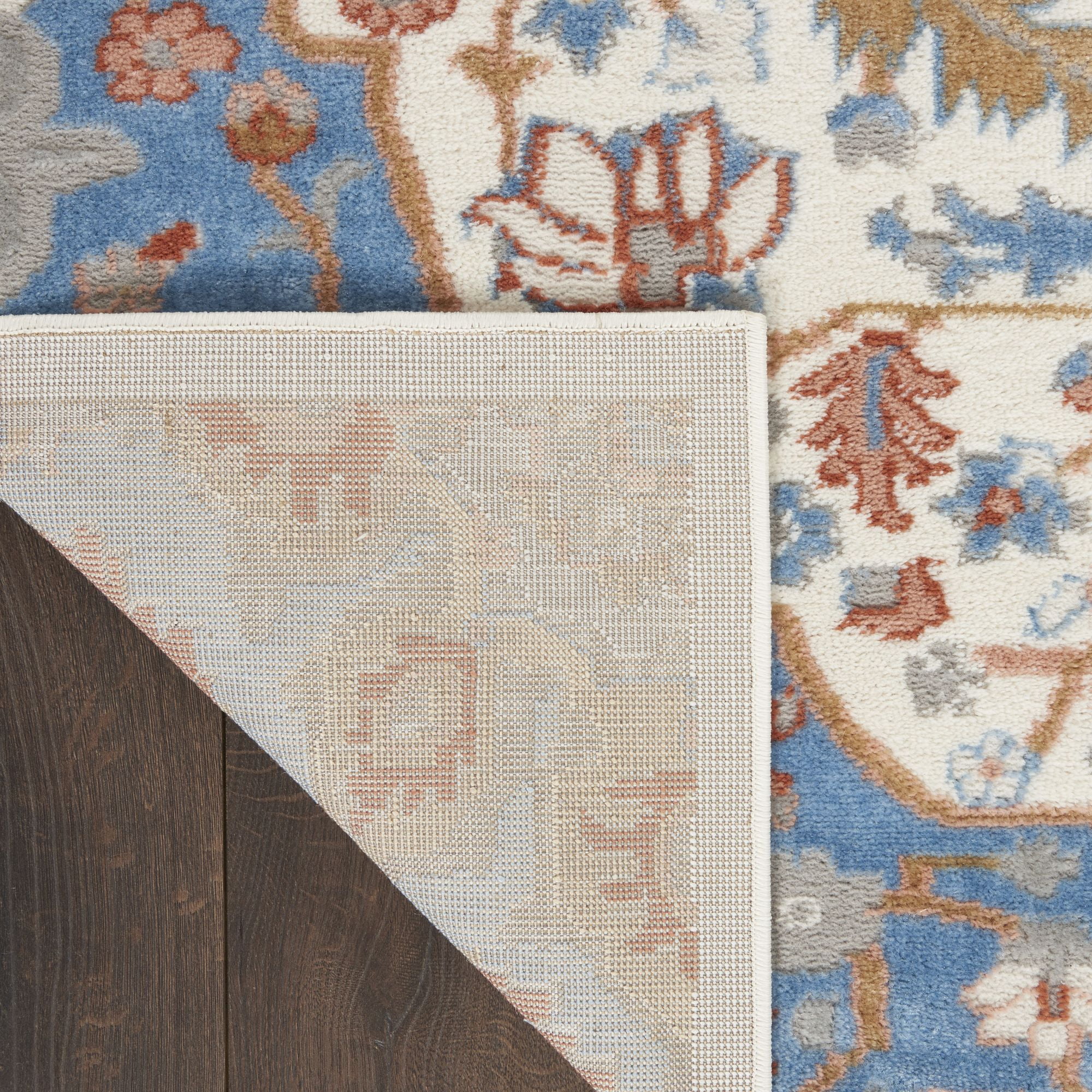 Nourison Elation Traditional Persian Ivory Blue Area Rug