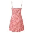 thumbnail image 4 of AMERTEER Nouvelle Mode Féminine Robe Mini à Bretelles Spaghetti Florale Robe d'Été Décontractée, 4 of 7