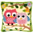 thumbnail image 1 of GEX DIY Latch Hook Kit Needlecrafts Gift Rug Cushion Cover Cute 16''by16'', 1 of 5
