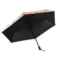 thumbnail image 4 of Wolf with Flowers Leaves Watercolor All Weather Umbrella Triple Folding Parasol 6 Ribs UV Protection Portable, 4 of 8
