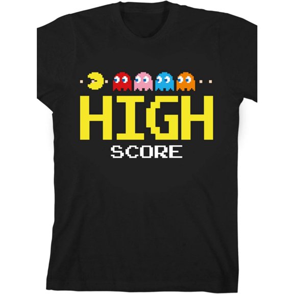 Payeah High Score Pac-Man Video Game Youth Boys Graphic Tee 100% cotton