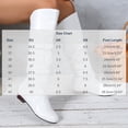 thumbnail image 3 of Women's Round Toe Low Heel Knee High Boots PU Leather Slouchy Slip on Comfortable Plus Size Fall Winter Boots for Casual Outdoor Wear White, 3 of 5