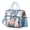 Sky-blue, variant on Retro Plaid Leakproof Cooler Bag - Large Insulated Tote for Outdoor, Work & School, Durable Waterproof Lunch Bag with Shoulder Strap