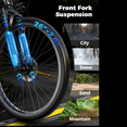 thumbnail image 4 of Black electric mountain bike, 749W motor, 19.9MPH,48V 12Ah battery, carbon steel frame, adult 26-inch electric commuter bike ,Class 2, UL 2849, 4 of 8