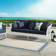 thumbnail image 2 of Afuera Living Aluminum Patio Sofa in White navy, 2 of 5