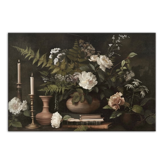 Creative Products Moody Botanical Still Life 30 x 20 Canvas Wall Art