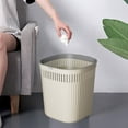 thumbnail image 1 of Dvkptbk Trash Can Plastic Thickened Garbage Bin Household Kitchen Bathroom Bedroom Large Capacity Uncovered Garbage Bin Home Essentials, 1 of 6