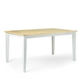 thumbnail image 5 of TMS Havana 59" Indoor Dining Table, White/Natural, 5 of 6