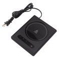 thumbnail image 1 of Mug Warmer 3 Level Temperature Adjustment High Temperature Resistant Desktop Cup Warmer US Plug AC110‑120V Black, 1 of 12