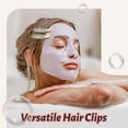 thumbnail image 3 of 8 Pcs No bend Hair Clips No Crease Makeup Hair Clip Duckbill Clip No Dent Creaseless Alligator Hair Barrettes for Salon Hairstyle Women Girls Makeup Accessories Cellulose Acetate (PinkWhite), 3 of 7
