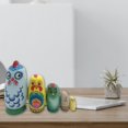 thumbnail image 2 of Esquirla 5Pcs Traditional Russian Nesting Dolls Cartoon Chicken Dolls Russian Dolls for, 2 of 8