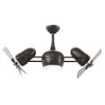 thumbnail image 7 of Matthews Fan Company DGLK-BN-WDBK - Dagny 39" Brushed Nickel Ceiling Fan with light, 360° rotational double-headed with solid matte black tone wood blades, indoor or covered patio rated, 7 of 7