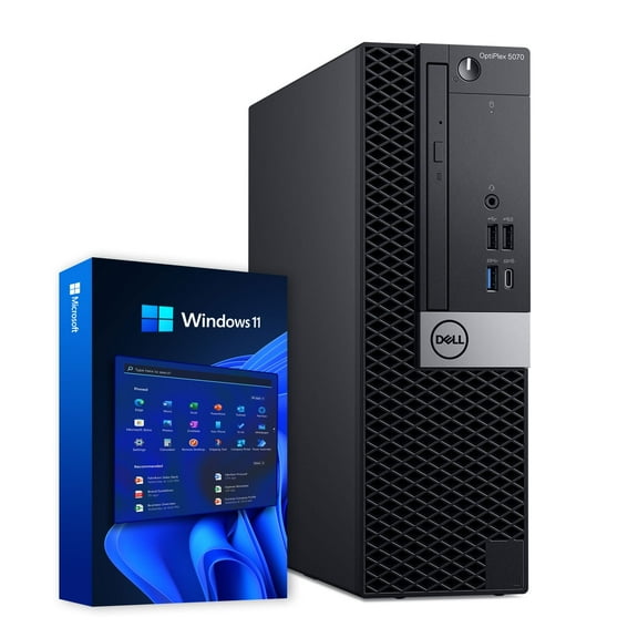 Restored Dell 5070 Small Desktop Computer (SFF) | Hexa Core Intel i5 (3.20GHz) | 16GB DDR4 RAM | 500GB SSD Solid State   1TB HDD | WiFi   Bluetooth | Windows 11 Pro