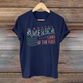 thumbnail image 2 of GERsome 4th of July T-Shirt American Flag Shirts for Women Short Sleeve Crewneck USA Print Patriotic Tops Stars and Stripes Tees S-2XL, 2 of 4
