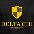 thumbnail image 3 of CafePress - Delta Chi Vertical Yellow Logo T Shirt - Women's V-Neck Dark T-Shirt, 3 of 4