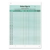 Tabbies Patient Sign-In Label Forms 8 1/2 x 11 5/8 125 Sheets/Pack Green 14532