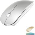 thumbnail image 1 of Souris Bluetooth Rechargeable pour MacBook/MacBook air/Pro/iPad, Souris Sans Fil pour MacBook/Ordinateur Portable/Notebook/iPad/Chromebook/PC (Argent), 1 of 7