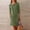 *Army Green, variant on ClodeEU Womens Long Sleeve Grewneck Button Front Pocket Dress, Casual Loose Mini Dress Beige,Womens Plus XL