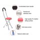 thumbnail image 2 of Folding Cane Stool Walking Stick Chair Elderly Crutch Stool, Stainless Steel Folding Crutch Stool Walking Cane With Seat, 2 of 4