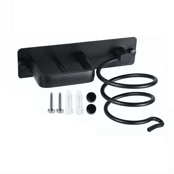Soporte Para Secadora Plancha Pelo Alisador Baño Montaje NEGRO