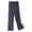 Blue, variant on Tanghaowl Summer Women's Plus Size High Waist Ice Silk Wide Leg Pants Thin Loose Casual Trousers Students Flowing Straight Cut Blue XXXL