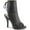 Black Faux Leather 001, variant on FLASHDANCE-1020-8, 8" Heel 4" Platform LED Illuminated Ankle Boot