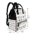 thumbnail image 2 of Xecao Cute Dog print Large Capacity Nappy Bag is a multi-functional waterproof travel backpack, perfect as a nursing bag or mummy backpack for women, 2 of 6