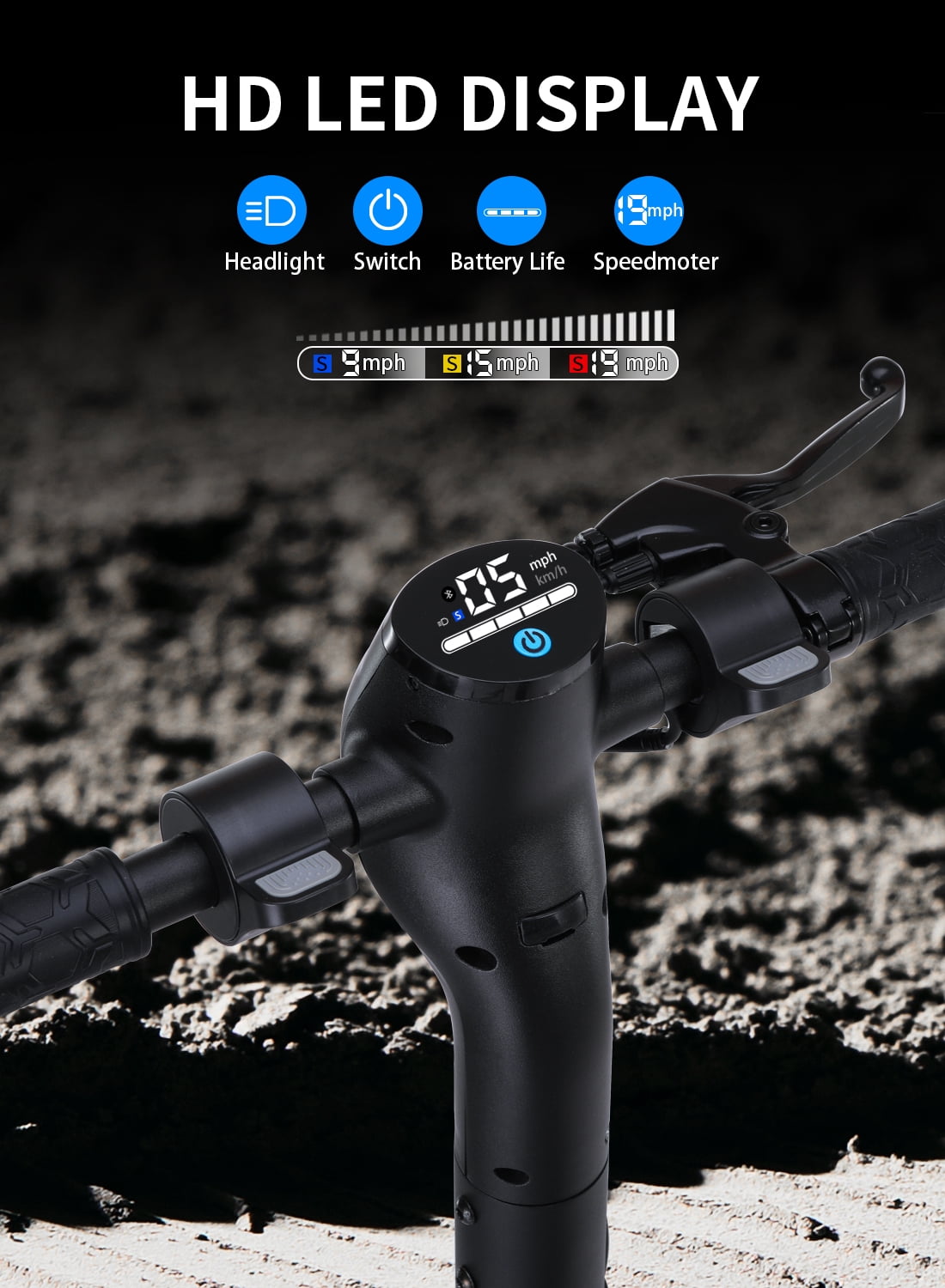 MICROGO M5 Upgrade Electric Scooter for Adults, 350W Motor and 8.5 inch Honeycomb Tires 19 Mph Top Speed Long Range Folding E Scooter Commuter
