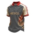 thumbnail image 3 of 2026 New Mexico Soccer Jersey Men, Mexican Jersey Soccer T-Shirt, Jersey De Mexico Polo Collar Short Sleeve Football Shirt, Athletic Training Uniform for Adult, 3 of 4