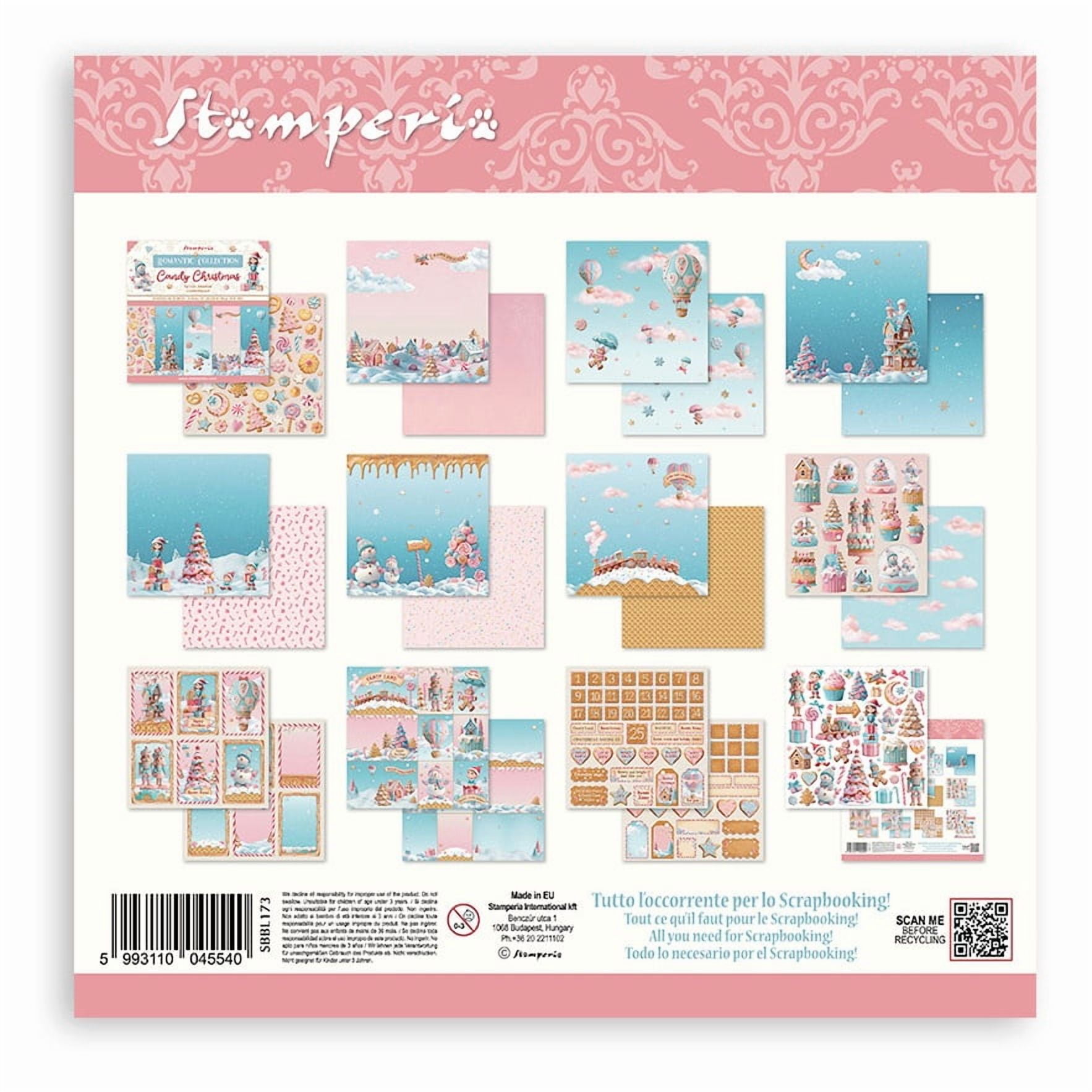 Stamperia Scrapbooking Pad 12"x12" 10/Pkg-Candy Christmas