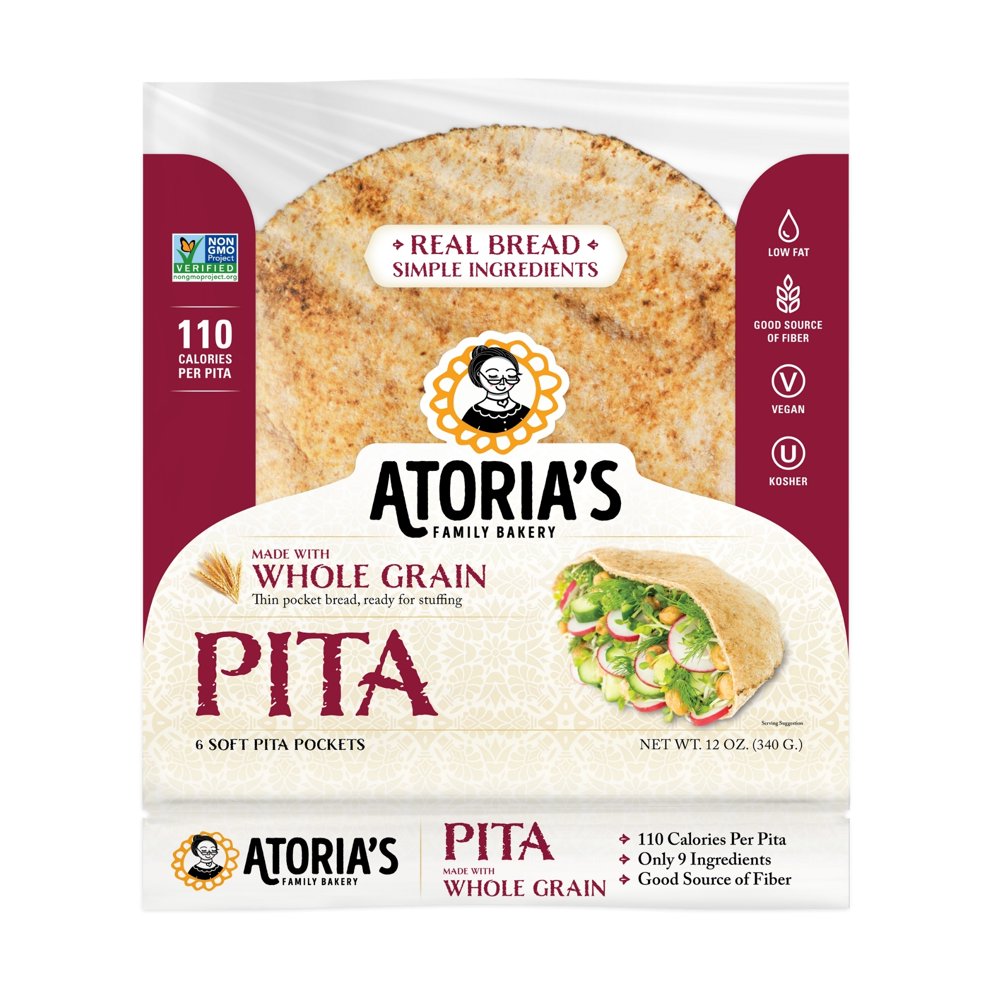 Atoria’s Family Bakery Made with Whole Grain Pita bread │ Perfect for