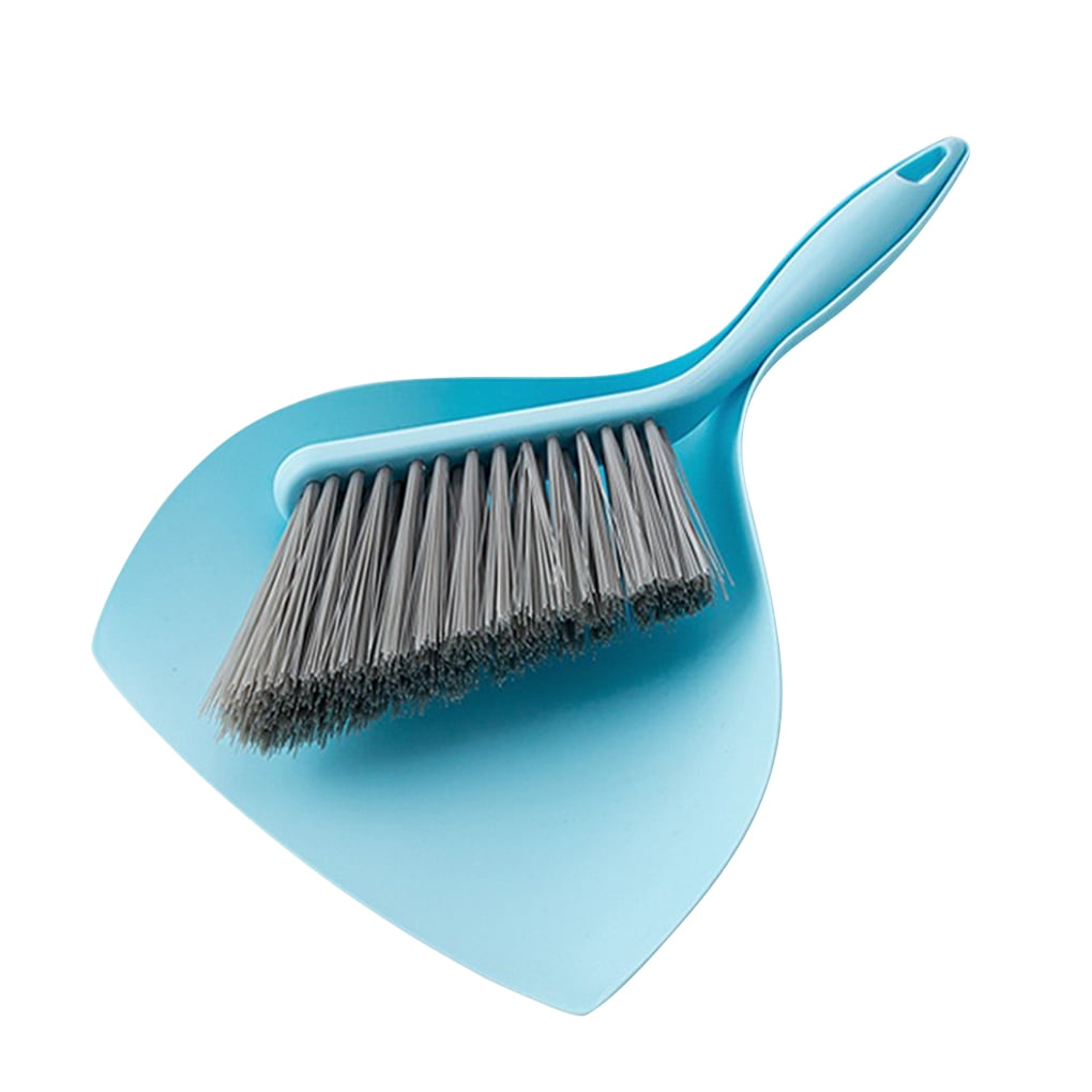 Mini Dustpan and Brush Set Small Hand Broom Dustpan Set Handy Dustpan and Brush Set Mini Whisk Set Household Cleaning Tool for Table, Desk, Countertop, Keyboard, Sofa (Blue) - by Viemira