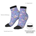 thumbnail image 6 of Fuzoiu Butterflies And Flowers Print Adult Socks, Crew Moisture-wicking Socks, Unisex Cushion Crew Socks,Casual Sports Ankle Socks, 6 of 7