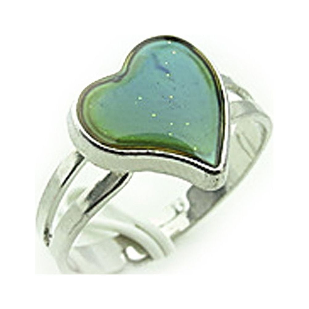 Heart shaped mood ring clearance