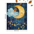 thumbnail image 3 of Sleeping Moon and Stars Canvas Print/Wall Art， Suitable for Bedroom Decor， Living Room Decor， Nursery Decor， Hallway Decor， Office Decor, 3 of 8