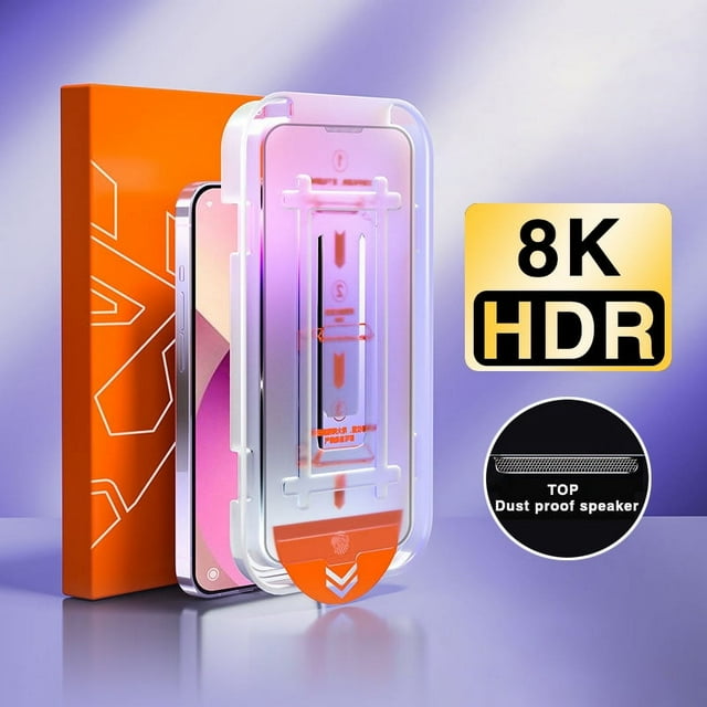 New 8K Oleophobic Coating Dust free Installation Screen Protector For iPhone 16 15 14 13 12 11 PRO MAX XS XR Plus Tempered Glass
