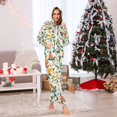 thumbnail image 7 of FORMRS Onesies Pajama for Adults Unisex Hoodie Winter Jumpsuit One Piece Sleepwear, Sizes S-2XL, Light Green Floral Pattern, 7 of 7