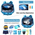 thumbnail image 2 of Mochila de playa VIGEGARI impermeable a prueba de arena con compartimento para zapatos, 2 of 8