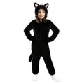 thumbnail image 3 of Alaiyaky Onesie Black Cat Onesie Pajamas for Halloween Cat Costume Cosplay One-Piece Sleepwear Christmas Sleepwear, 3 of 6