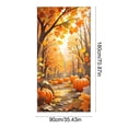 thumbnail image 3 of Thanksgiving Door Curtain Decoration, 35×71 Inch Polyester Door Cover, Festive Indoor Outdoor Party Decor, Suitable for Front Doors and Walls, 3 of 6