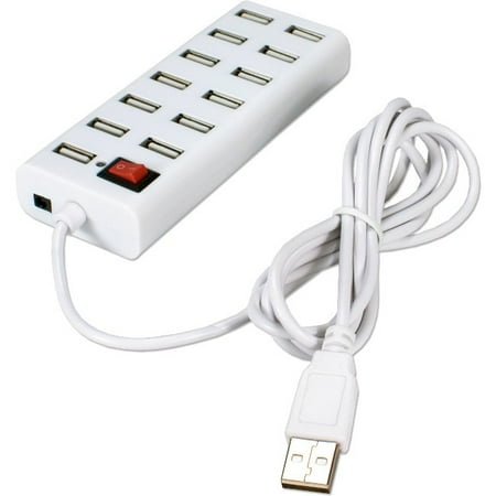 QVS 13-port USB HUB - USB - Wall Mountable - 13 USB Port(s) - 13 USB 2.0 Port(s)