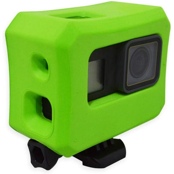 Housse Flottante pour GoPro - Boîtier Flottant Vert Adapté pour GoPro Hero 7/6/5, Accessoire de Couverture de Flotteur de Caméra Anti-Évier
