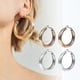 thumbnail image 2 of Unique Classic Dangle Circle Shape Stud Golden Color Unisex, 2 of 5