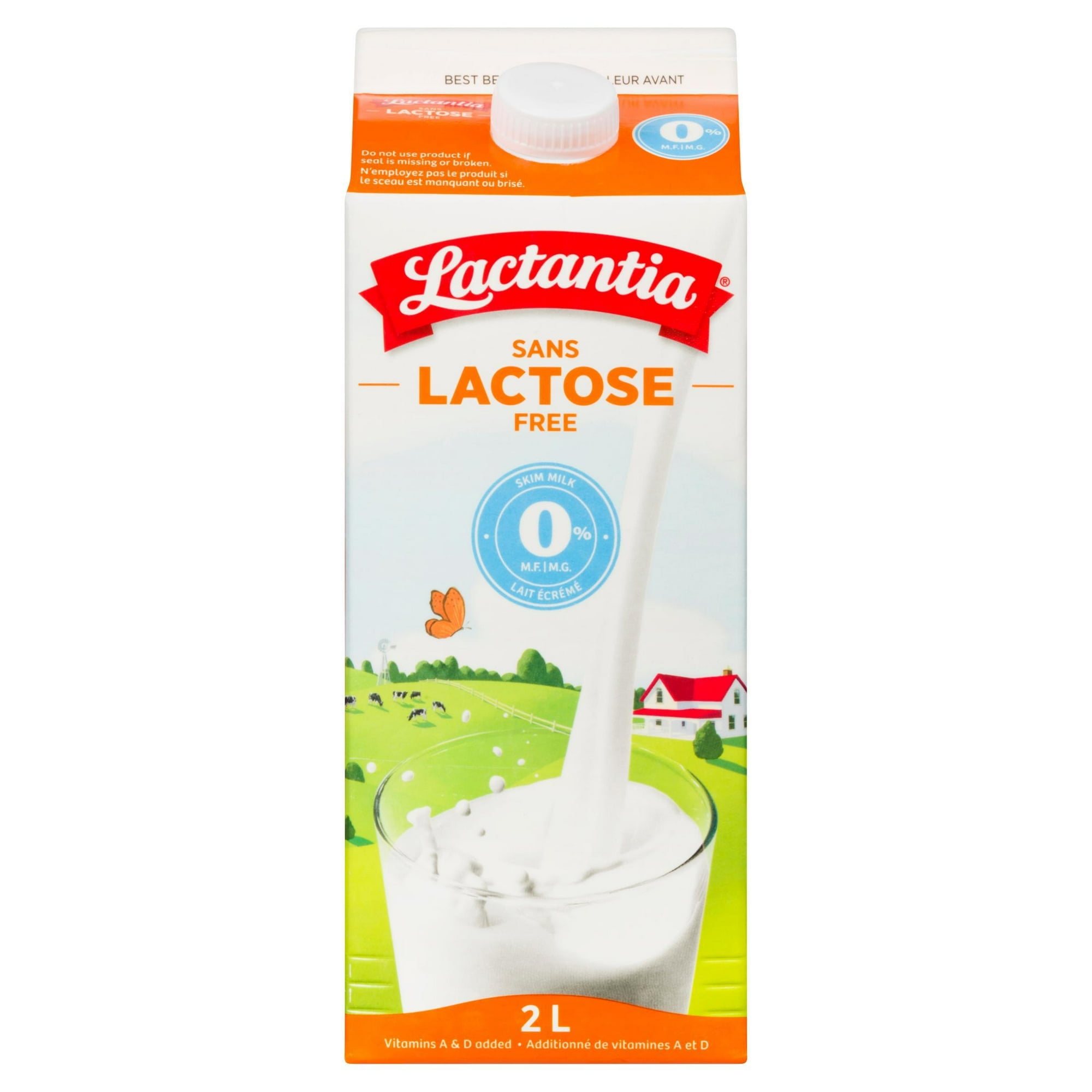 Lactantia Lactose Free Skim Milk, 0%, 2L