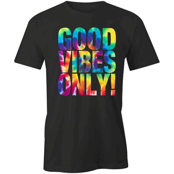 Good Vibes Only T-Shirt | Positive Vibes Black Tee Gift