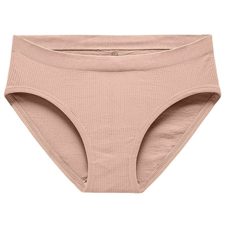 

Shpwfbe Underwear Women Abdominal Low Waist Seamles Elastic T Seamles Solid Color Waist Thin Ies Lingerie For Women