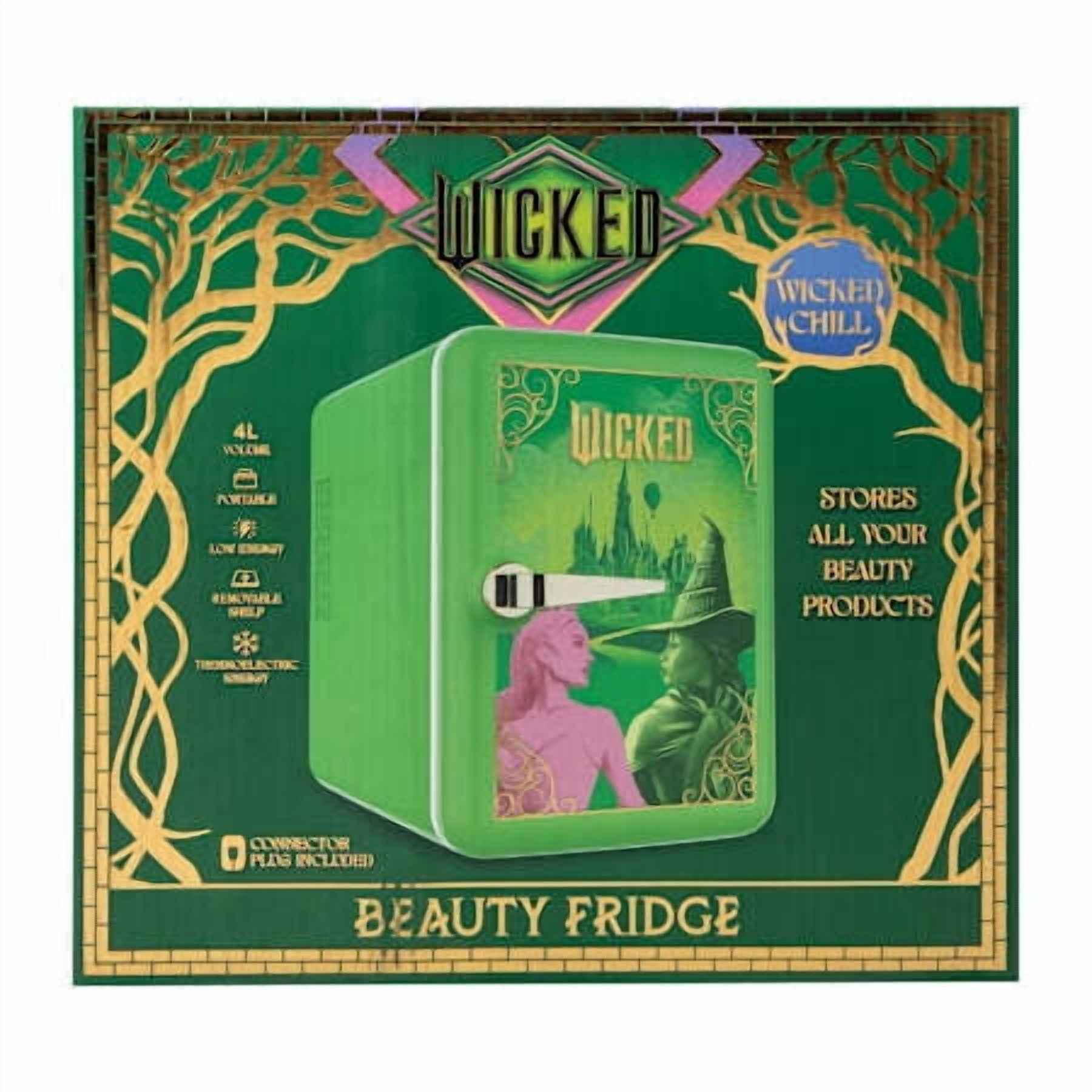 Wicked Beauty Fridge /Glinda Green 4L Portable Mini Refrigerator