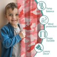 thumbnail image 3 of Blackout Kids Curtains,Red Pink Camo Classic Shapes Pattern Childrens Insulated Curtains Set Of 2,Bedroom Essentials,Toddler Room Decor 42"x54", 3 of 5